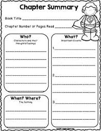 We Are Super Readers Chapter Summary Worksheets And Graphic Organizers Chapter Summary 2nd Grade Chapter Books Book Review Template