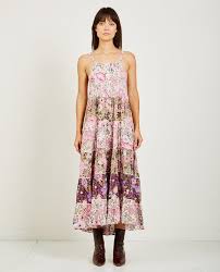 Spell The Gypsy Desert Daisy Maxi Sun Dress Lilac Garmentory