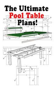 Extra Detailed Plans Followed By Perfect Illustrated Assembly Instructions Makes This Book The Easiest In The Wor Diy Pool Table Billiard Pool Table Pool Table