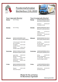 Bucherbus Rollt Ab 2 September Mit Corona Einschrankungen In Direkt Die Zeitung Fur Ingolstadt 100 Regional