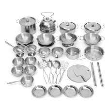 Popular toy kitchen set products. 40pcs Stainless Steel Kitchen Cooker Set Toys Child Kids Role Play Game Tools Buy Online At Best Prices In Bangladesh Daraz Com Bd