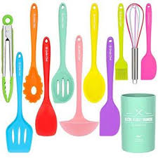 Maybe you would like to learn more about one of these? Gowa Silicone Cooking Utensils Kitchen Utensil Set 12 Pieces Colorful Kitchen Utensils Cooking Tools Turner Tongs Spatula Spoon For