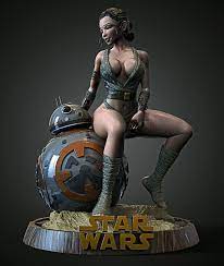 STL file Sexy Rey Skywalker- Star Wars・3D print design to download・Cults