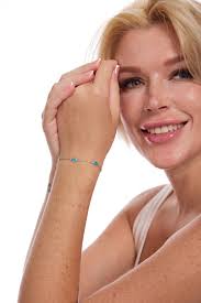 Silver Blue Opal Bracelet