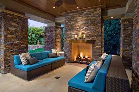 Stone fireplace with tv overhead. 30 Irresistible Outdoor Fireplace Ideas That Will Leave You Awe Struck