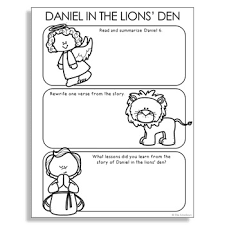 Free coloring sheets to print and download. Daniel And The Lion Den Worksheets Teaching Resources Tpt