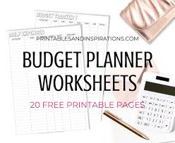 If your bills vary, it may take several months to develop an accurate account. Monthly Budget Planner Worksheets 20 Free Printables Printables And Inspirations