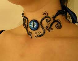 Sold Gothic Fantasy Steampunk Choker By Abluerosescreation 73 98 Dragon Jewelry Gothic Jewelry Fantasy Jewelry