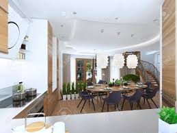 dining kitchen design in a modern style