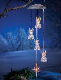 Solar Powered Hanging Angel Outdoor Decoration Solar Christmas Decorations Decorating With Christmas Lights Outdoor Christmas Decorations