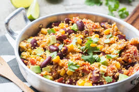 One Pan Quinoa Facon Mexicaine Recette Plats Complet Quinoa Plat