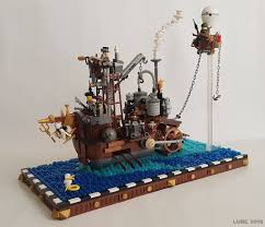Steampunk Steamboat Lego Cool Lego Legos