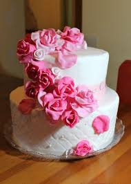Torta Rose Rosa In Pasta Di Zucchero Donnepasticcione Torta Rosa Pasta Di Zucchero Torte