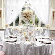 White And Rose Gold Wedding Stmichaelsmanorhotel Whitewedding Whiteandrosegoldwedding Rosegold Rosegoldweddin Venue Decor Wedding Decorations Wedding Hire