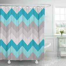 Bathroom wall art, teal grey bathroom wall decor, relax soak unwind pictures, turquoise grey flower bathroom decor, set of 3 wall decor. Cynlon Bathroom Teal Turquoise Blue Grey Gray Chevron Ombre Bathtub Bathroom Decor Bath Shower Curtain 66x72 Inch Walmart Com Walmart Com