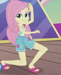 Applejack's human counterpart appears in the my little pony equestria girls franchise. 1932028 Cropped Equestria Girls Feet Fluttershy Legs Lidded Eyes Looking At You Safe Sandals Scree My Little Pony Poster Fluttershy Equestria Girls