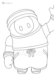 Teach your child how to identify colors and numbers and stay within the lines. Fall Guys Coloring Pages 21 New Images Free Printable
