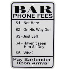 Beer funny metal round sign bar pub drinking dorm room man cave wall decor gift. Treasure Gurus Bar Phone Fees Funny Embossed Metal Sign Us Made Novelty Man Cave Pub Wall Decor Reviews Wayfair