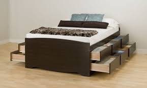 Prepac Espresso Tall Queen Platform Storage Bed 12 Drawers Ebq6212 Furniture Outlet San Diego Jeromes Mor Furniture Furniture Warehouse Platform Bed With Storage Storage Bed Queen Bed With Drawers