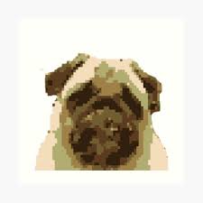 Dpi relates to the resolution of your screen. Pixel Pugin Donuts Art Print By Blackbeard6588 Redbubble