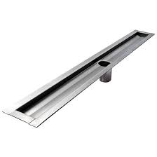 Home Linear Drain Stainless Steel Flanges Large Format Tile