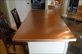 Whether you choose a wrought iron base or rustic wood, the designs of these tables. Copper Table Tops Copper Dining Tables Kitchen Islands