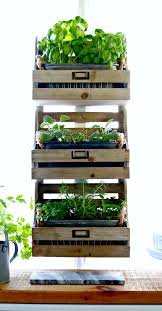 We usually have a garden every summer, but this year we decided we wanted to bring in some of the herbs inside to have fresh as we cook. Hanging Indoor Herb Garden Rustic Mom 4 Real