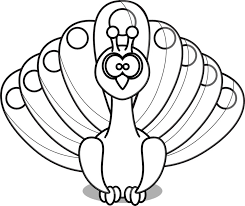 Resources are for download on 123clipartpng. Beautiful Black And White Drawing Of The Peacock Clipart Free Image Download