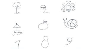 How To Turn Numbers Into Drawings 1 To 9 Numbers Draw Number Animals Easy Drawings For Kids Number Drawing Easy Drawings