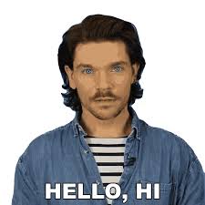 Hello Hi Robin James Sticker