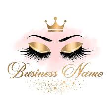 Black And Gold Makeup Logo Digital Custom Logo Design Gold Pink Lashes Logo Crown Lash Etsy Lashes Logo Beauty Logo Makeup Logo