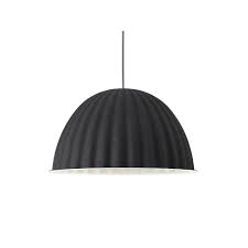 A deceptively complex pendant that, through its innovative design, creates an environment of warmly diffused light and controlled acoustics. Buy The Muuto Under The Bell Pendant Light 55cm At Nest Co Uk