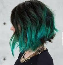 New Hair Tips Dyed Green Ideas Turquoise Hair Short Hair Color Hair Dye Tips