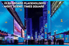 Mock Ups New York Times Square By Abellangbid On Creativemarket Times Square Mocking Billboard Mockup