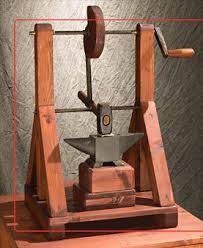 Leonardo Da Vinci Exhibit The Models Automatic Hammer Machine Blacksmithing Power Hammer Blacksmith Power Hammer