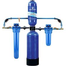 Aquasana Whole House Water Filter System - Carbon & KDF Home Water Filtration - Filters Sediment & 97