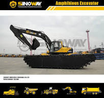 Cat 320d Swamp Buggy Amphibious Dredging Excavator used with Floating  Pontoon for Water Marsh and Wetland
