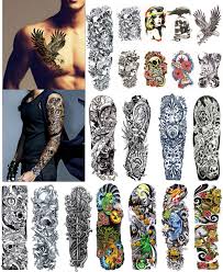 See more ideas about tattoos, body art tattoos, sleeve tattoos. Dalin Extra Large Temporary Tattoos Full Arm And Half Arm Tattoo Sleeves For Men Women 20 Sheets Buy Online In Kuwait At Desertcart Com Kw 53985714