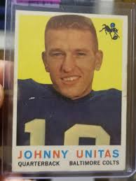 Johnny Unitas handing off to Lydell Mitchell. Johnny Unitas "Johnny U" and  "the Golden Arm" Unitas was considered the prototype of the modern era  marquee quarterback and is regarded as one of