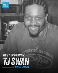 Juice Crew harmonizer TJ Swan has died according to Juice Crew matriarch  Roxanne Shante. Swan was known for his Bally shoes, silk shirts, and the  unforgettable hooks that he provided