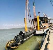 Bomba de Dragagem de Areia de Rio Portátil 20 Polegadas Profundidade de Dragagem 20m