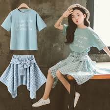 Cheap Clothing Sets Buy Directly From China Suppliers Girls Costume Summer Teenage Girls Clothing T Shirt Plai Girl Outfits Kids Outfits Girls Fashion Clothes