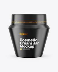 Download Glossy Cream Jar Mockup In Jar Mockups On Yellow Images Object Mockups PSD Mockup Templates