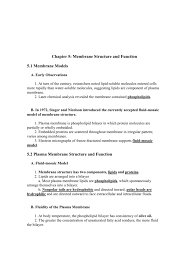 While we talk related with cell membrane structure worksheet, scroll down to see various variation of images to inform you more. Chapter 5 Membrane Structure And Function 5 1 Membrane Models