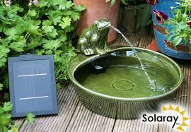 35cm Frog Solar Ceramic Water Feature By Solaray 54 99 Solar Water Fountain Diy Solar Fountain Solar Fountain