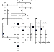 Check spelling or type a new query. Solved Complete The Crossword Puzzle Below 12 16 18 Mahli Chegg Com