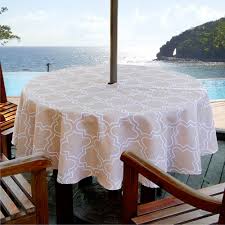 Maybe you would like to learn more about one of these? Colorbird Elegant Moroccan Outdoor Tablecloth Waterproof Spillproof Polyester Fabric Table Cover With Zipper Umbrella Hole For Patio Garden Tabletop Decor 60 Round Zippered Khaki Buy Online In Antigua And Barbuda At Antigua Desertcart Com