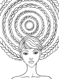 Adult coloring page flyer with lettering vector. 10 Crazy Hair Adult Coloring Pages Page 7 Of 12 Nerdy Mamma