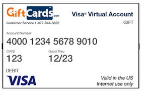 All cards are the same and include a space for your name, date of birth and patient number (medical record or iis record number, if applicable). Visa Virtual Account Gift Cards Giftcards Com