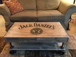Jack Daniels Industrial Railroad Coffee Table Cart With Shelf In 2020 Jack Daniels Coffee Table Old Coffee Tables